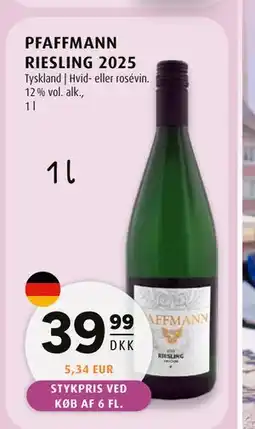 Scandinavian Park PFAFFMANN RIESLING 2025 tilbud