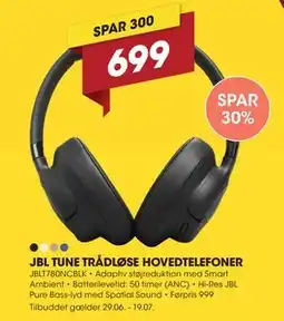 Punkt1 JBL TUNE TRÅDLØSE HOVEDTELEFONER tilbud