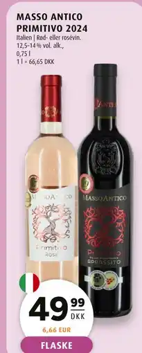 Scandinavian Park MASSO ANTICO PRIMITIVO 2024 tilbud