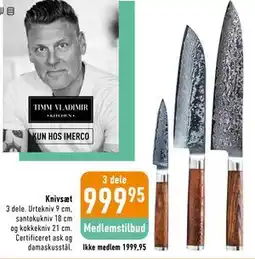 Imerco Knivsæt tilbud