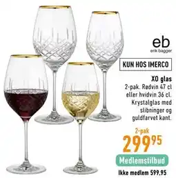 Imerco XO glas tilbud