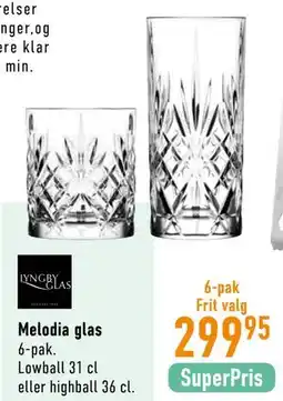 Imerco Melodia glas tilbud