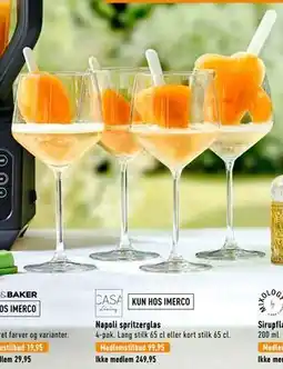 Imerco Napoli spritzerglas tilbud