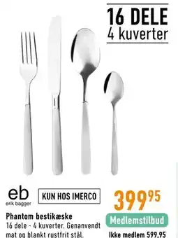 Imerco Phantom bestikæske tilbud