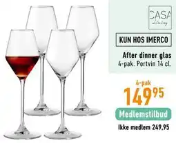 Imerco After dinner glas tilbud