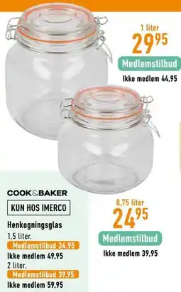 Imerco Henkogningsglas, Medlemspris tilbud