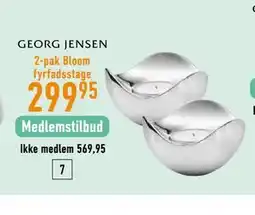 Imerco 2-pak Bloom fyrfadsstage tilbud