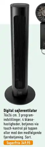 Imerco Digital søjleventilator tilbud