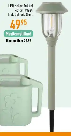 LED solar fakkel