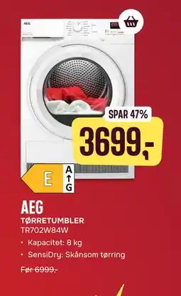 Skousen AEG TØRRETUMBLER TR702W84W tilbud