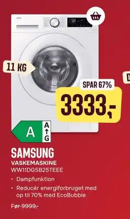 Skousen SAMSUNG VASKEMASKINE WW11DG5B25TEEE tilbud