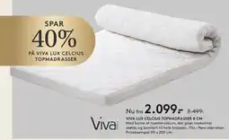 SENG VIVA LUX CELCIUS TOPMADRASSER 8 CM tilbud