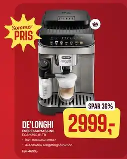 Skousen DE'LONGHI ESPRESSOMASKINE tilbud