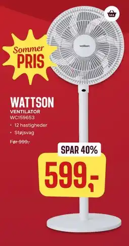 Skousen WATTSON VENTILATOR WC159653 tilbud