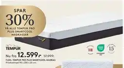 SENG TEMPUR PRO PLUS SMARTCOOL MADRASSER tilbud