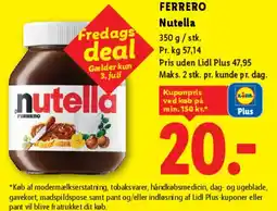 Lidl Ferrero Nutella tilbud