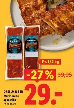 Lidl GRILLMESTER Marinerede spareribs tilbud