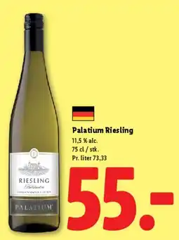 Lidl Palatium Riesling tilbud