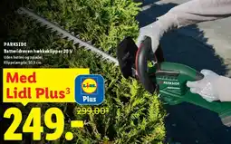 Lidl PARKSIDE batteridreven hækkeklipper 20 V tilbud