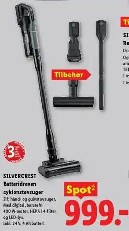 Lidl SILVERCREST Batteridreven cyklonstøvsuger tilbud
