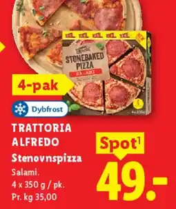Lidl Trattoria Alfredo Stenovnspizza (4-pak) tilbud