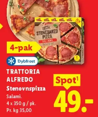 Lidl Trattoria Alfredo Stenovnspizza (4-pak) tilbud