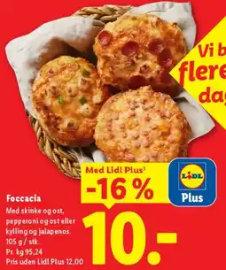 Lidl Foccacia (bageri) tilbud