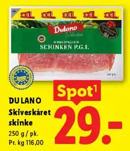 Lidl Skiveskåret skinke tilbud