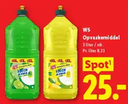 Lidl W5 Opvaskemiddel tilbud