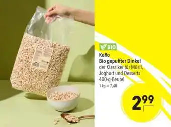 Citti KoRo Bio gepuffter Dinkel tilbud