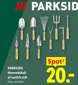 Lidl PARKSIDE Haveredskab af rustfrit stål tilbud