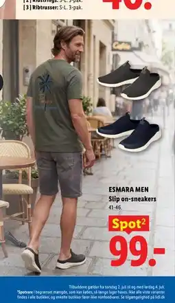 Lidl ESMARA MEN Slip on-sneakers tilbud