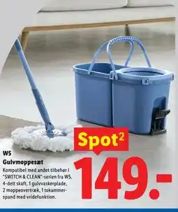 Lidl W5 Gulvmoppesæt tilbud