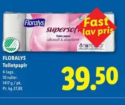 Lidl FLORALYS Toiletpapir tilbud
