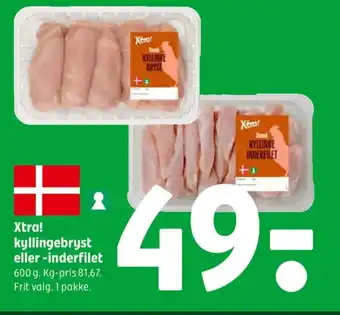 Xtra kyllingebryst eller -inderfilet