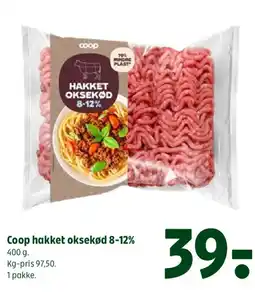 Coop 365 Coop hakket oksekød 8-12% tilbud
