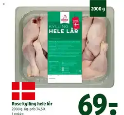 Coop 365 Rose kylling hele lår tilbud