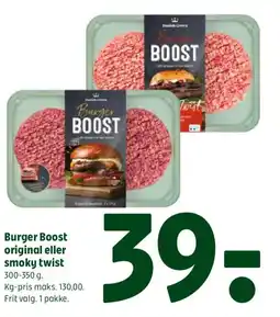 Coop 365 Burger Boost original eller smoky twist tilbud