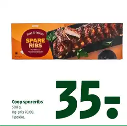 Coop 365 Coop spareribs tilbud