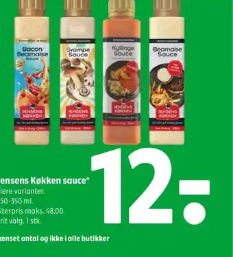 Coop 365 Jensens Køkken sauce tilbud