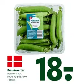 Coop 365 Danske ærter tilbud