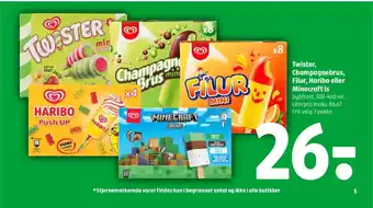 Coop 365 Twister, Champagnebrus, Filur, Haribo eller Minecraft is tilbud