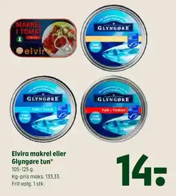 Coop 365 Elvira makrel eller Glyngøre tun tilbud