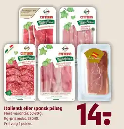 Coop 365 Italiensk eller spansk pålæg tilbud