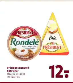 Coop 365 Président Rondelé eller Brie tilbud