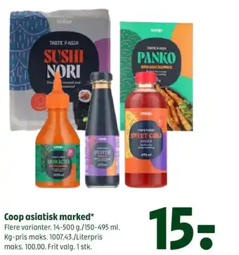 Coop 365 Coop asiatisk marked tilbud