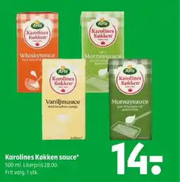 Coop 365 Karolines Køkken sauce tilbud
