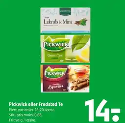 Coop 365 Pickwick eller Fredsted Te tilbud