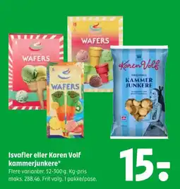 Coop 365 Isvafler eller Karen Volf kammerjunkere tilbud