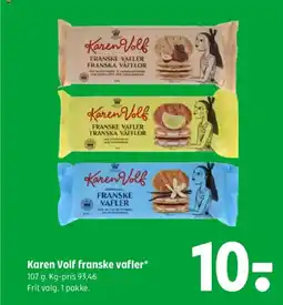 Coop 365 Karen Volf franske vafler tilbud